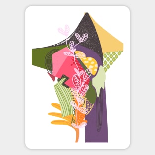 Spring time Abstract Sticker